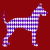 Purple Harlequin Great Dane Silhouette tiny thumbnail