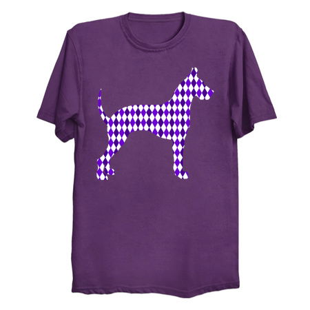Purple Harlequin Great Dane Silhouette tiny thumbnail