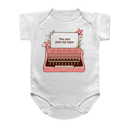 You Are Just My Type Floral Typewriter by Tobe Fonseca tiny thumbnail