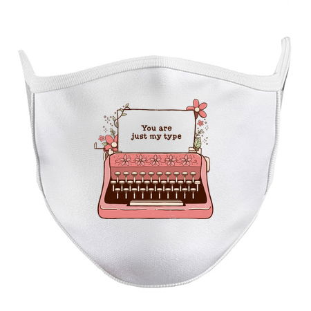 You Are Just My Type Floral Typewriter by Tobe Fonseca tiny thumbnail