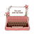 You Are Just My Type Floral Typewriter by Tobe Fonseca tiny thumbnail