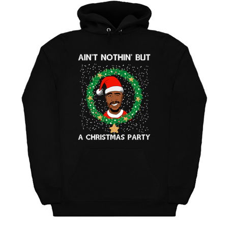 Ugly Christmas T-Shirt Tupac 2Pac Santa Suit Ain't Nothin' But A Christmas Party tiny thumbnail