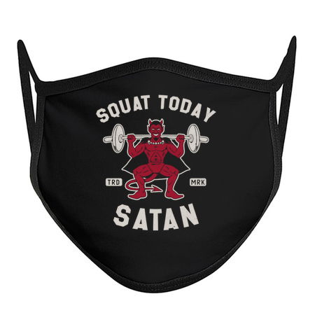 Not Today Satan - Squat - Vintage Distressed Funny Gym tiny thumbnail