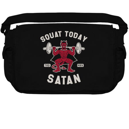Not Today Satan - Squat - Vintage Distressed Funny Gym tiny thumbnail