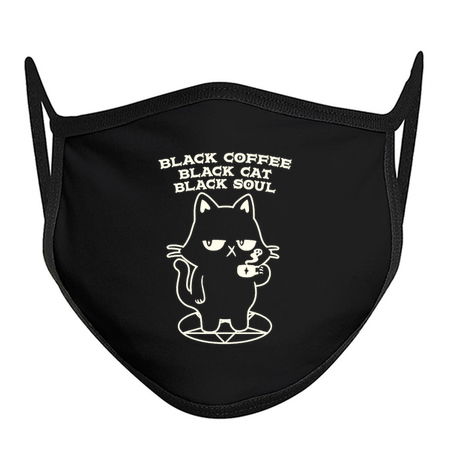 Black Coffee Black Cat Black Soul by Tobe Fonseca tiny thumbnail