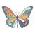 Japanese Pattern Butterfly Art by Tobe Fonseca tiny thumbnail