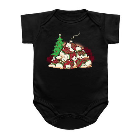 Good Night Xmas Bear Black by Tobe Fonseca tiny thumbnail