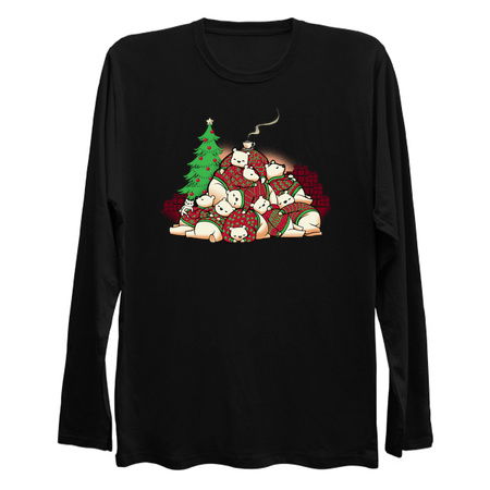 Good Night Xmas Bear Black by Tobe Fonseca tiny thumbnail