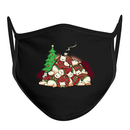 Good Night Xmas Bear Black by Tobe Fonseca tiny thumbnail