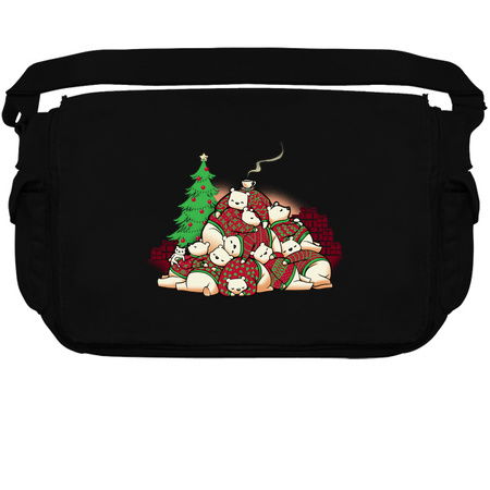 Good Night Xmas Bear Black by Tobe Fonseca tiny thumbnail