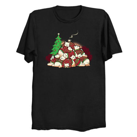 Good Night Xmas Bear Black by Tobe Fonseca tiny thumbnail