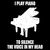 I Play Piano To Silence The Voice In My Head Music Funny Quote Distressed tiny thumbnail