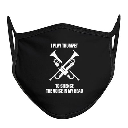 I Play Trumpet To Silence The Voice In My Head Music Funny Quote Distressed tiny thumbnail