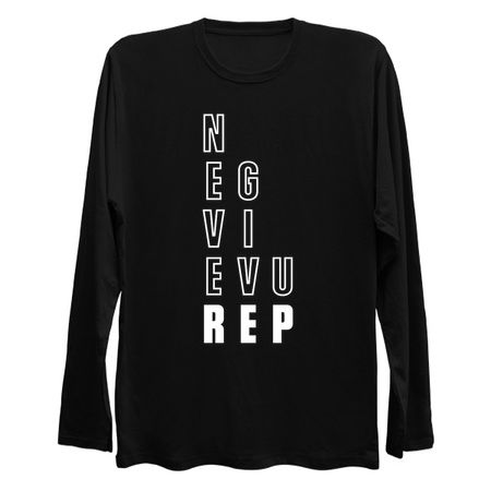 Never Give Up Rep Gym Bodybuilding Fitness Workout Quote tiny thumbnail