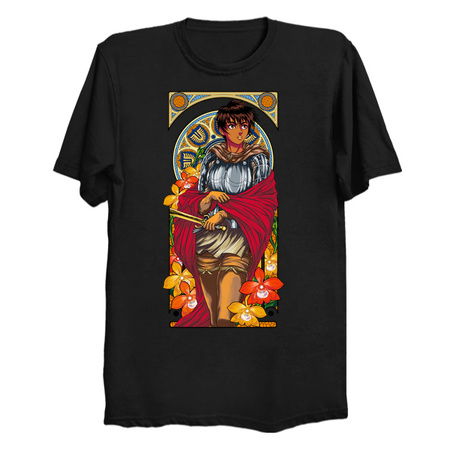 #244 - Art Nouveau of a Beautiful Warrior tiny thumbnail