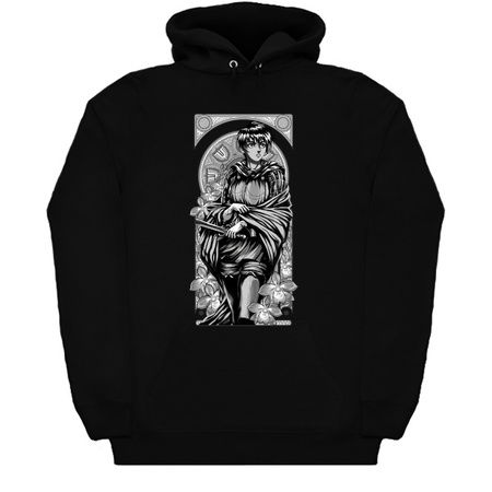 #245 - Art Nouveau of a Beautiful Warrior (Black and White) tiny thumbnail