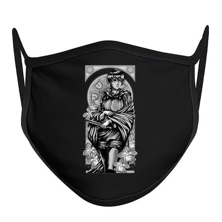 #245 - Art Nouveau of a Beautiful Warrior (Black and White) tiny thumbnail