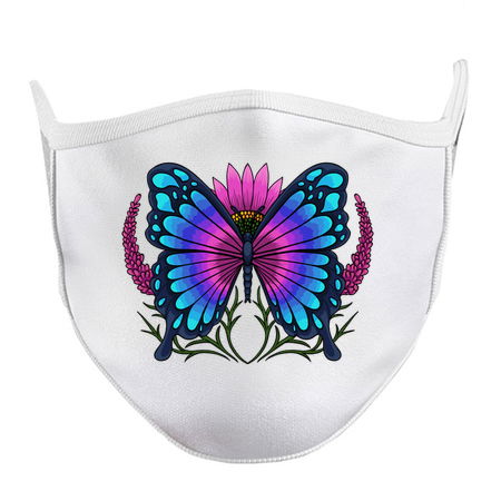 Aesthetic Digital Lavender Flower Butterfly tiny thumbnail