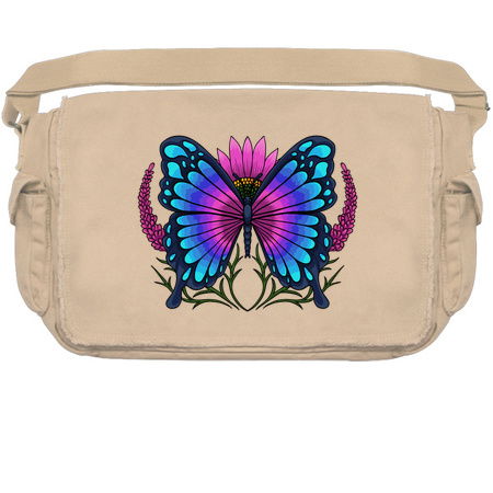 Aesthetic Digital Lavender Flower Butterfly tiny thumbnail