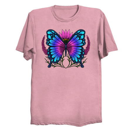 Aesthetic Digital Lavender Flower Butterfly tiny thumbnail
