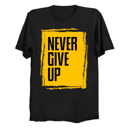 Never Give Up (Yellow) - Motivational Quotes tiny thumbnail