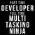 Part Time Engineer Full Time Multi Tasking Ninja Job Funny Quote tiny thumbnail