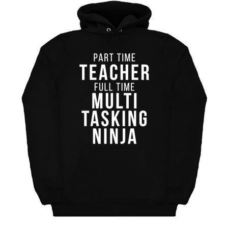 Part Time Teacher Full Time Multi Tasking Ninja School Professor Funny Quote tiny thumbnail
