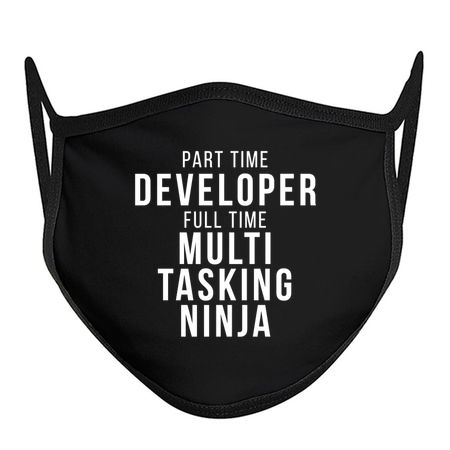 Part Time Developer Full Time Multi Tasking Ninja Programming Funny Quote tiny thumbnail