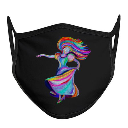 Flamenco Dress Twirling Rainbow Woman tiny thumbnail