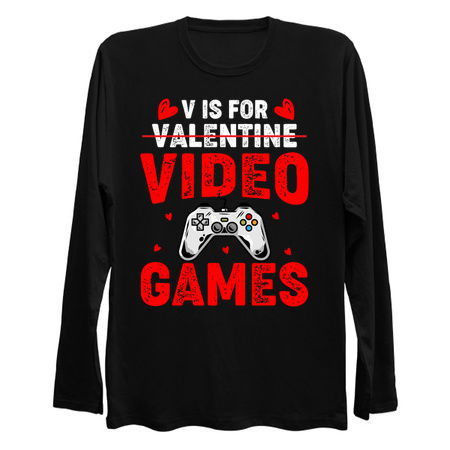 V is for Video Games - Funny Valentine's Day tiny thumbnail