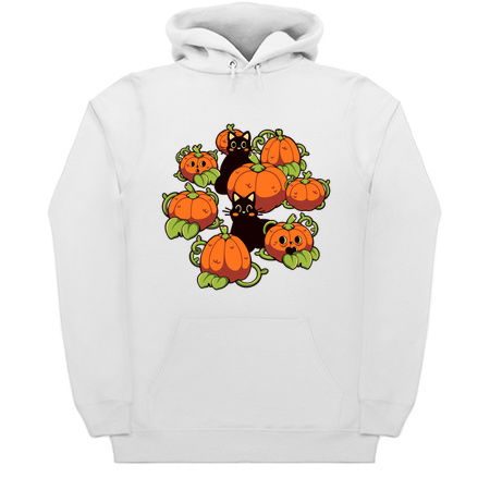 Cats and Pumpkins Kawaii Halloween by Tobe Fonseca tiny thumbnail