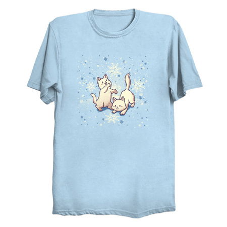 Cats Playing With Snowflakes by Tobe Fonseca tiny thumbnail