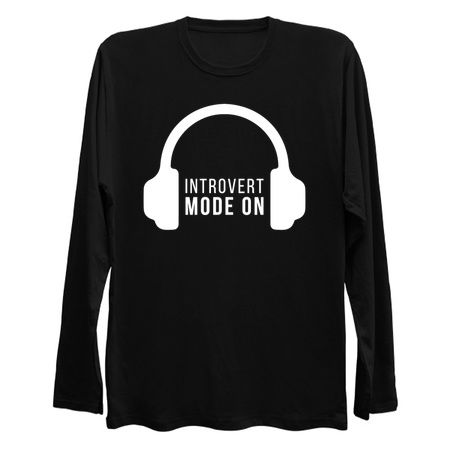 Introvert Mode On Hadphones Antisocial Funny Quote tiny thumbnail