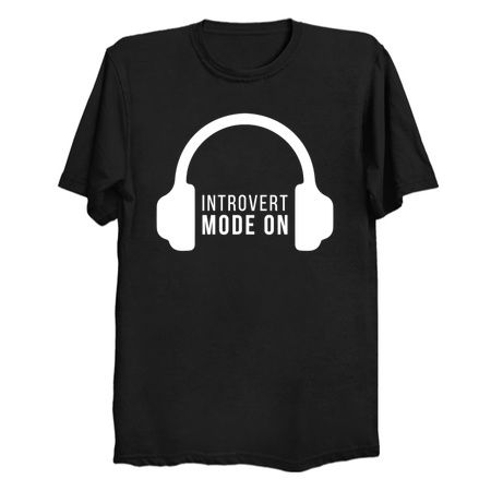 Introvert Mode On Hadphones Antisocial Funny Quote tiny thumbnail