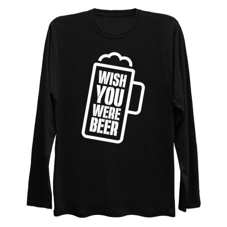 Wish You Were Beer Drinking Lover Funny Parody Quote tiny thumbnail