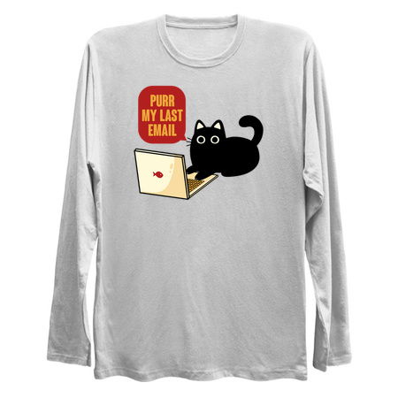 Purr My Last Email Black Cat by Tobe Fonseca tiny thumbnail