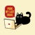 Purr My Last Email Black Cat by Tobe Fonseca tiny thumbnail