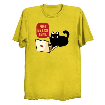 Purr My Last Email Black Cat by Tobe Fonseca tiny thumbnail