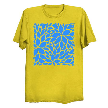 All Over Blue Floral Petal Pattern tiny thumbnail