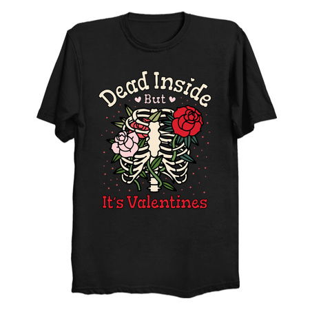 Dead Inside but It's Valentines - Funny Skeleton Valentine tiny thumbnail