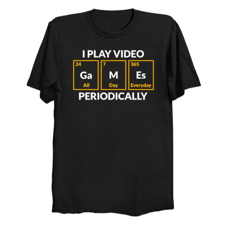 I Play Video Games Periodically Funny Gamer tiny thumbnail