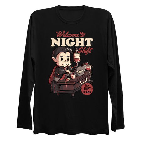 Welcome to Night Shift  - Funny Office Dracula Gift tiny thumbnail