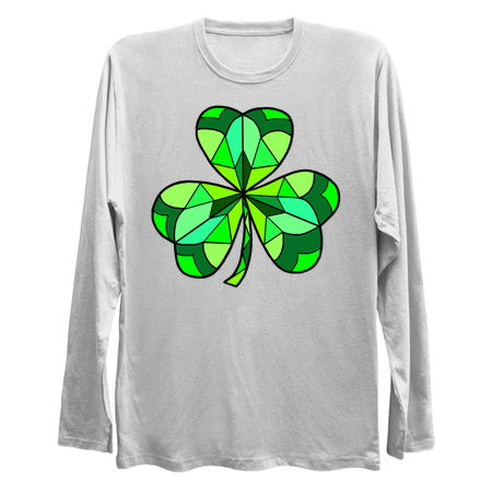 Stained Glass Green Irish Clover tiny thumbnail