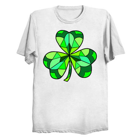 Stained Glass Green Irish Clover tiny thumbnail
