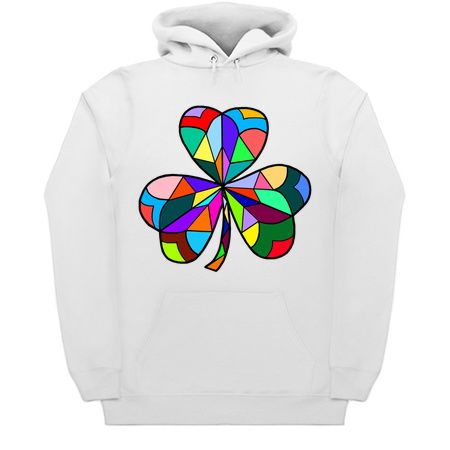 Stained Glass Rainbow Irish Clover tiny thumbnail