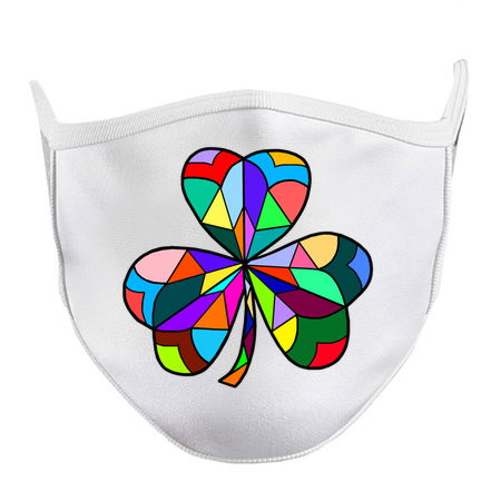 Stained Glass Rainbow Irish Clover tiny thumbnail