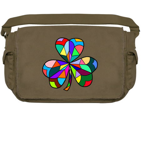 Stained Glass Rainbow Irish Clover tiny thumbnail