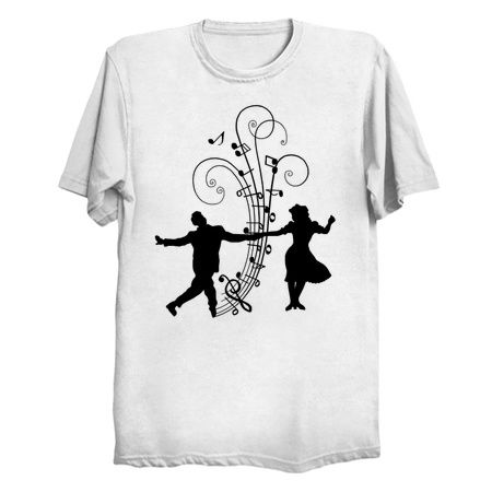 1940s Swing Dancers Music Silhouettes tiny thumbnail