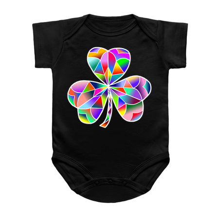 Lucky Stain Glass Rainbow Irish Clover tiny thumbnail