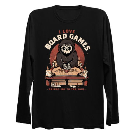 I Love Board Games - Funny Creepy Skull Gift tiny thumbnail